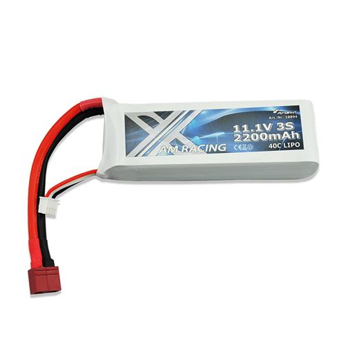 Non Communiqué Neutre Amewi - Batterie Lipo 2200 Mah 11.1 V Am-X Racing Dean T Plug