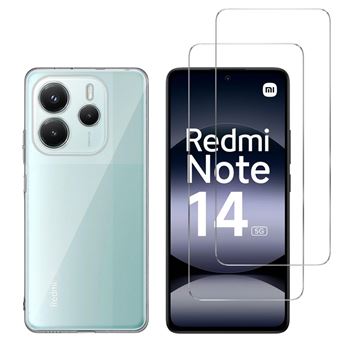 LeYi Coque Pour Xiaomi Redmi Note 14 5G (Pas 4G) Antichoc Avec 2*Verre