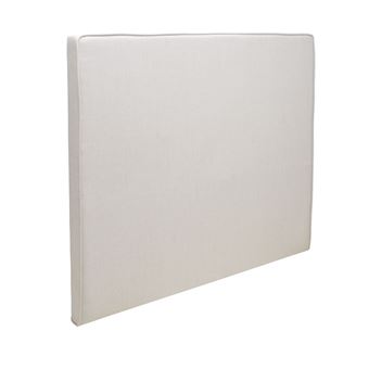 MERINOS Tête de lit Melty tisse sable blanc 160cm (170cm finie)