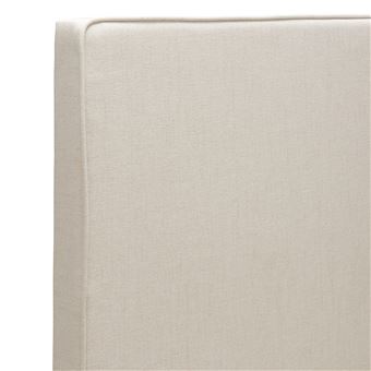 MERINOS Tête de lit Melty tisse sable blanc 160cm (170cm finie)