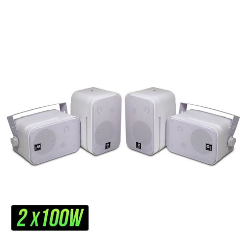 E-Audio - Haut-parleurs plafond B418 - 2 voies - 100 Watts - 3.5 pouces - Blanc - Image 2