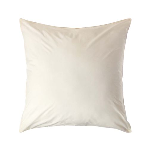  Taie d'oreiller unie en coton Egyptien 200 fils Cr&egrave;me, 60 x 60 cm