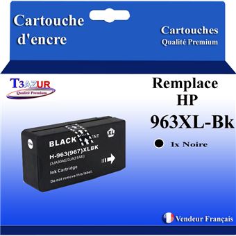 Cartouche compatible avec HP 963XL pour HP OfficeJet Pro 9010, 9010e Noire - T3AZUR - 1
