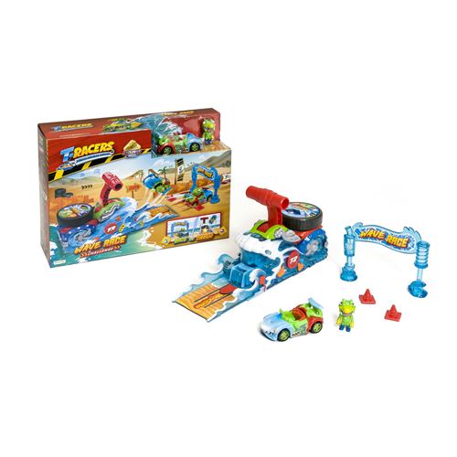 Ensemble de lanceurs T-Racers Wave Race Challange + T-Racer exclusif