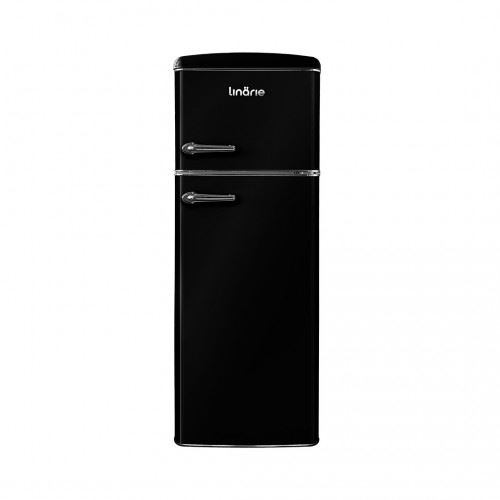 LINARIE R&eacute;frig&eacute;rateur cong&eacute;lateur 2portes retro Arzy LJDD206BLACK 206 Litres Noir