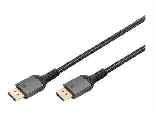 DIGITUS - DisplayPort-adapter - Mini DisplayPort (M) naar DisplayPort (M) - DisplayPort 1.4 - 2 m - 4K120Hz-ondersteuning - zwart