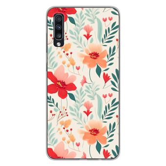 Coque en silicone - Compatible Samsung Galaxy A50, Samsung Galaxy A50s - design flower wall - 1