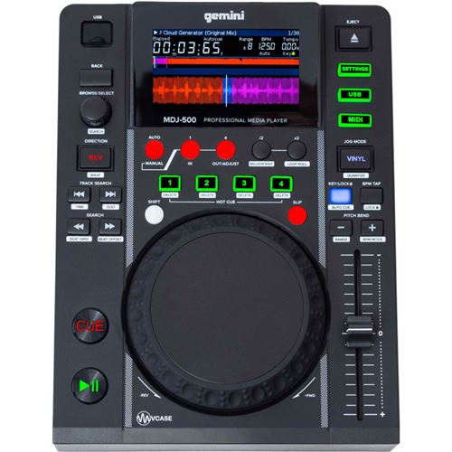 Gemini MDJ-500 - Platine USB à plat compatible MIDI