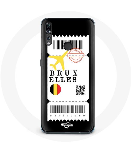 Coque pour Huawei p30 lite Billet d'avion Bruxelles Belgique Maniacase