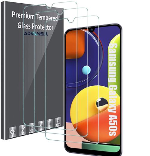 Advansia verre trempé pour Samsung Galaxy A50s [X3] Pieces