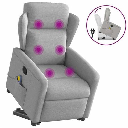 Non Communiqué Gris Vidaxl Fauteuil De Massage, Relaxation Tissu Wolk