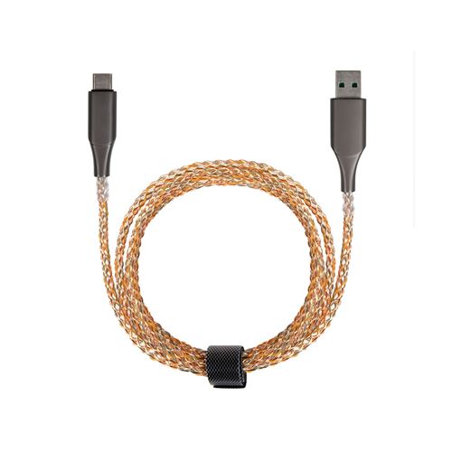 Câble lumineux USB Type C fast charge Livoo TEA298 Noir