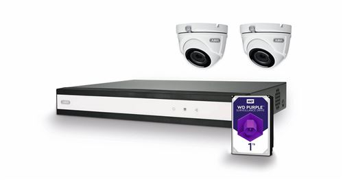 ABUS Performance Line TVVR33622D analogique, AHD Set pour caméra de surveillance 6 canaux avec 2 caméras 1920 x 1080 pixels 1 TB