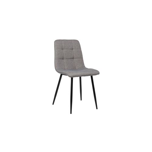 Chaise clp interieur non pliable H. 88 cm en metal gris
