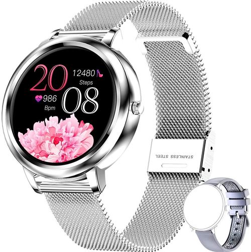 Montre Connect&eacute;e Chronus MK20 Fitness Tracker IP68 &Eacute;tanche-Argent-Chronus 