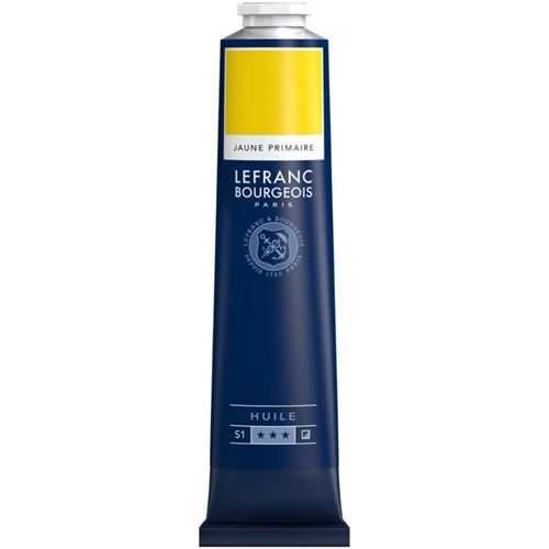 Peinture à l'huile en tube jaune primaire 150ml - Lefranc & Bourgeois