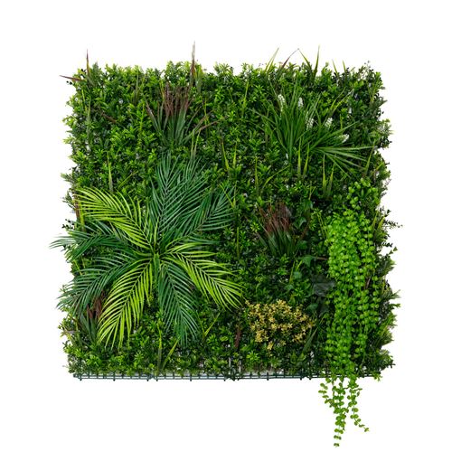 Monstershop Alina Artificial Wall Tile - 100cm x 100cm in Green