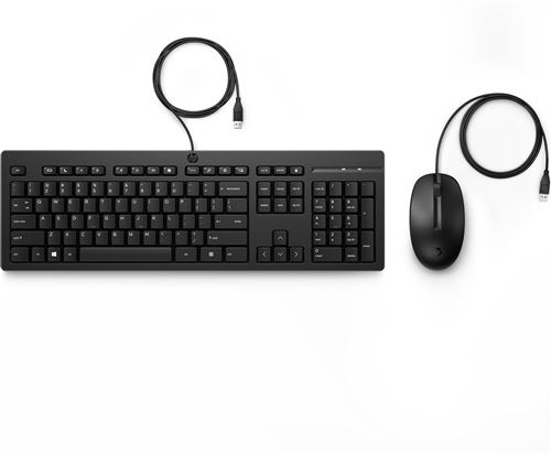 Hp 225 - Ensemble Clavier Et Souris - Usb - Français - Pour Hp 34; Elite Mobile Thin Client Mt645 G7; Portable 15; Pro Mobile Thin Client Mt440 G3
