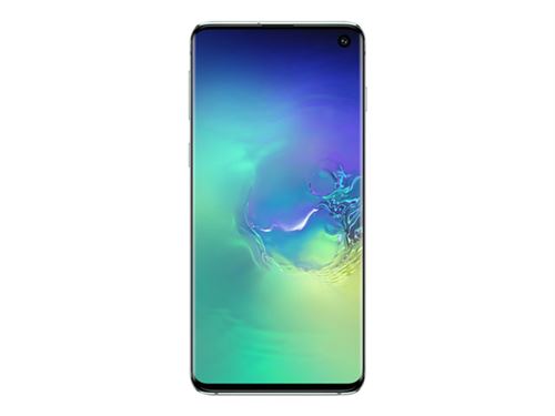 Samsung Galaxy S10 - 4G smartphone - double SIM - RAM 8 Go / Mémoire interne 128 Go - microSD slot - écran OEL - 6.1 - 3040 x 1440 pixels - 3 x caméras arrière 12 MP, 12 MP, 16 MP - front camera 10 MP - vert prisme