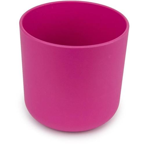 mill'o bébé - gobelet 100% biosourcée et biodégradable - sans bpa - micro-ondable - rose d 8 x h 7,8 cm