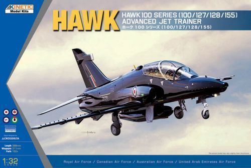  Maquette avion Kinetic BAe Hawk 100 series (100/127/128/155) 2x Cana