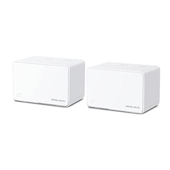 Mercusys Halo H80X V1 - Système Wi-Fi - (2 routeurs) - jusqu'à 460 m² - maillage 1GbE - Wi-Fi 6 - Bi-bande - 1