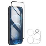 Protection d'écran verre trempé + protège caméra objectif arrière pour iPhone 13 PRO (6.1'') Ultra Clair et Résistant Dureté 9H ®Airel