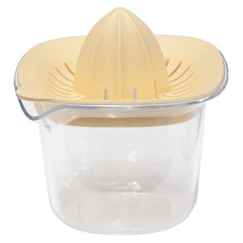 Presse agrumes bol gradué vanille - Brabantia - Jaune - Verre