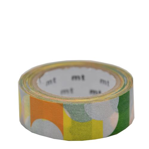 Masking Tape - Demi-cercle vert - 15 mm x 7 m