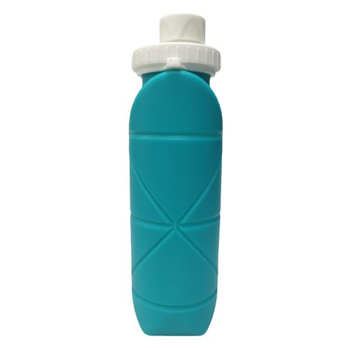 Tasse à Eau Pliante Portable en Silicone Pliable 600ML Bleu#2