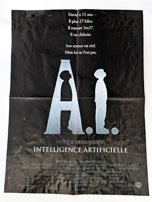 a.i. intelligence artificielle - Spielberg - 116x158cm - Affiche de cinéma originale pliée