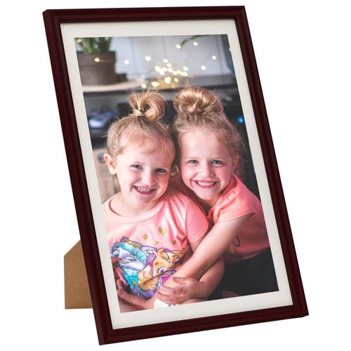 vidaXL Collage de cadres photo 3 pcs pour mur Rouge foncé 42x59,4 cm