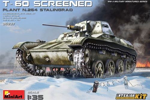 T-60 Screened (plant No.264,stalingrad) Interior Kit - 1:35e - Miniart
