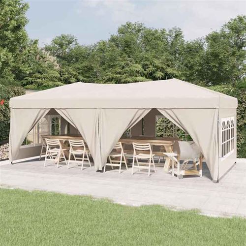 VidaXL - tenda per feste Tessuto, One Size, Light Beige
