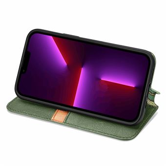 OCASE Etui Coque IPhone 13 Pro Max Portefeuille Cuir PU Avec Béquille Et Protection RFID - Noir