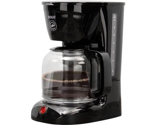 SOGO Human Technology Drip 15 Cafetière noir Nombre de tasse=15 verseuse en verre, fonction de conservation de la chaleur
