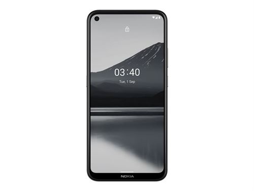 Nokia 3.4 - Android One - 4G smartphone - double SIM - RAM 3 Go / Mémoire interne 64 Go - microSD slot - 6.39 - 3 x caméras arrière 13 MP, 5 MP, 2 MP - front camera 8 MP - Charbon