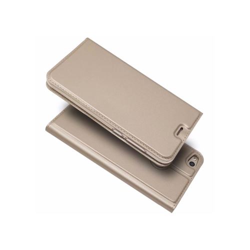Coque Huawei P8 Lite 2017, Lincivius® [FOLIO MAGNETIC], Etui Huawei P8 Lite 2017 Housse Rabat Fermeture Magnétique Or, Protection Antichoc Integrale