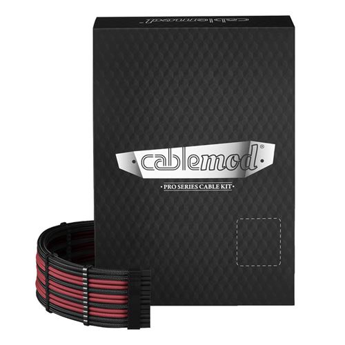 CableMod - Kit de câbles Pro ModMesh C-Series - Pour AXi, HXi et RM - Noir/Rouge - Image 2