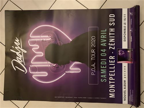 DADJU - P.O.A. Tour 2020 / CONCERT - 70x100cm - Affiche