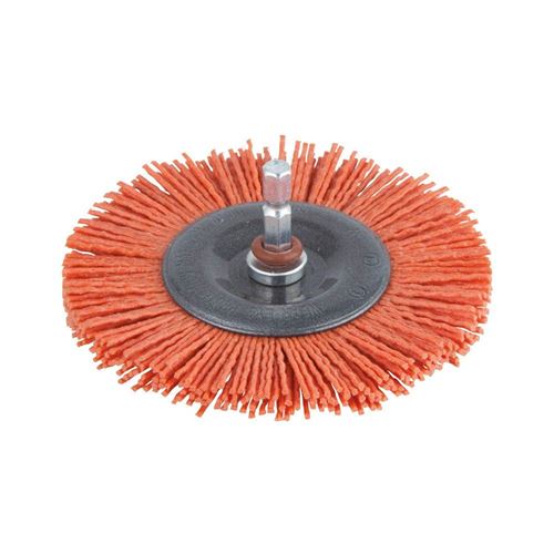 Wolfcraft 1502000 Hexagonal Nylon Cup Brush 1/4&acute;&acute; 100x10 Mm Orange