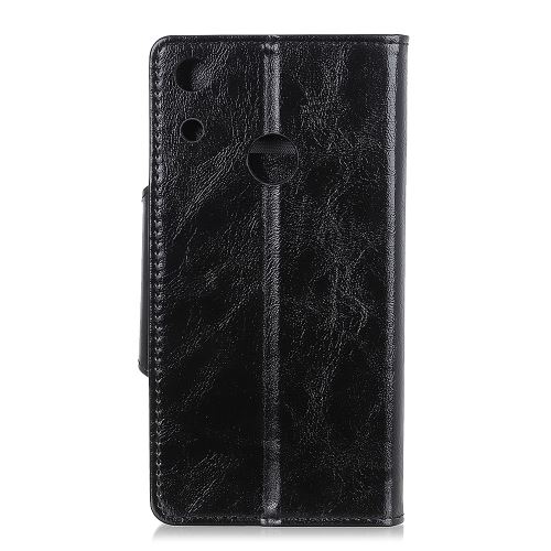 Etui en PU avec support noir pour votre Huawei Y6 Pro (2019)