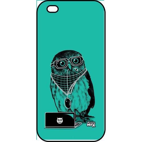 Coque Apple Iphone Se Hiboux Geek Fond Vert