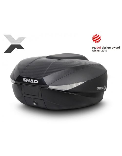 Top case SHAD SH58x noir/carbone