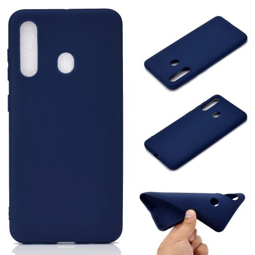 Coque en TPU couleur unie souple givré bleu foncé pour votre Samsung Galaxy M40/Galaxy A60