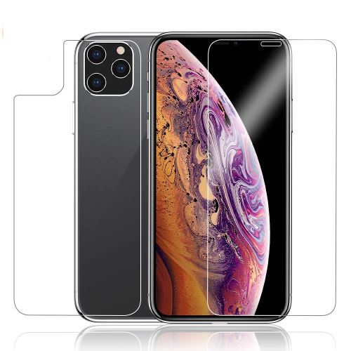 Double film Protection d'écran verre trempé Face et Dos du mobile Apple iPhone 11 PRO MAX 6,5 pouces 2019 - Tempered glass Screen protector