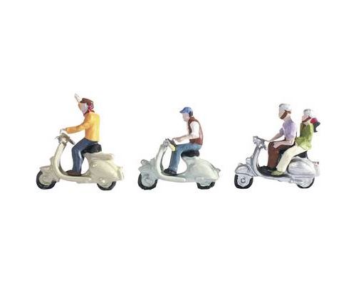 Noch Figurines Conducteurs De Scooters, Voie N - Image 3