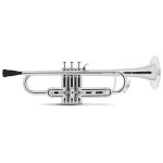 Bugle Sib En Plastique Classic Cantabile MardiBrass - Argenté - Léger Pour Débutants Et Enfants