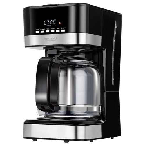 MPM MKW-05 Machine à café électrique programmable machine à café filtre 15 tasses 1,8 litre 950W Negro/Plata
