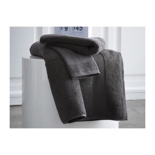 TODAY Drap de bain Premium - 100% coton 600 g/m²- 70 x 130 cm - Gris canon de fusil